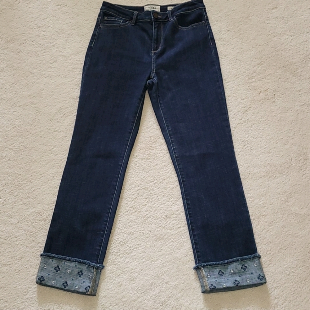 LOGO by Lori Goldstein blue jeans size 2